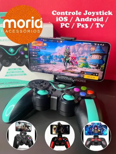 Controle Joystick Para Celular Bluetooth Game PC Android Ios FM-0010
