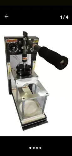 MÁQUINA MANUAL DE LACRAR COPOS TAMPAS DE ALUMÍNIO 