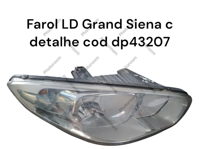 Farol Dianteiro LD Grand Siena c Detalhe Cod dp43207