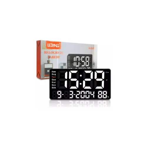Relógio Digital de Parede Lelong LE-2167