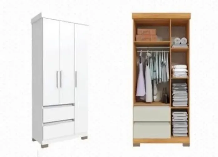 Guarda-roupa solteiro novo na caixa faz entrega grátis toda região