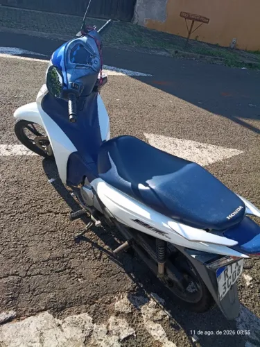 Biz Mais 125 Flex Azul com Branco