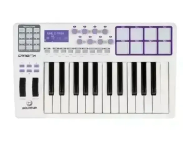 Teclado Controlador Midi Waldman Carbon 25 Teclas 8 Pads