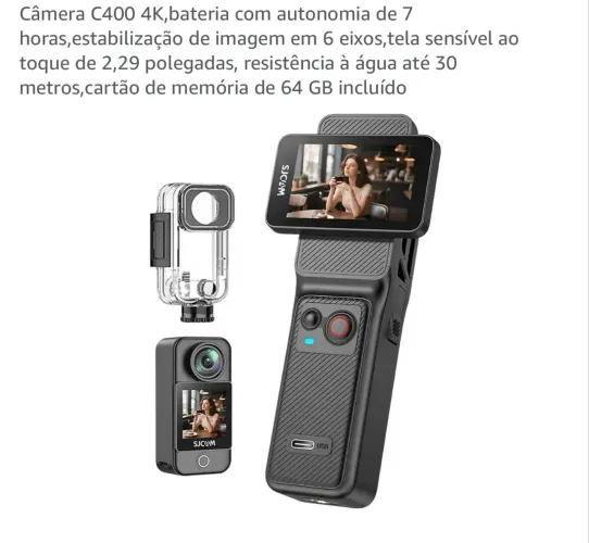 Câmera de ação sjcam c400