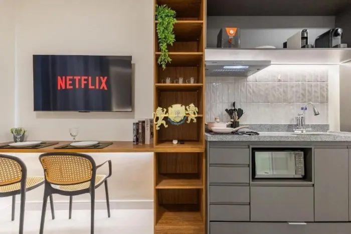 Apartamento mobiliado à venda no Brooklin| 24m² | 1 Dormitório | Próximo à Estação Morumbi