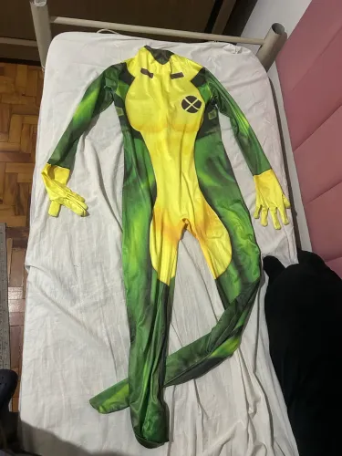 Bodysuit Vampira/Rogue X-Men (avaria de delineador no dedo)