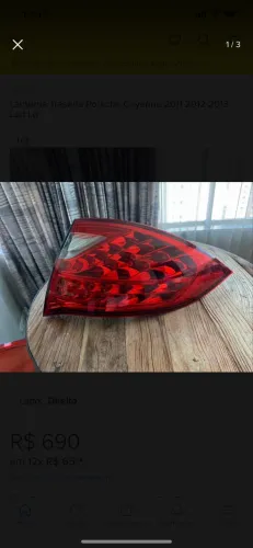 Porsche Cayenne lanterna traseira direita
