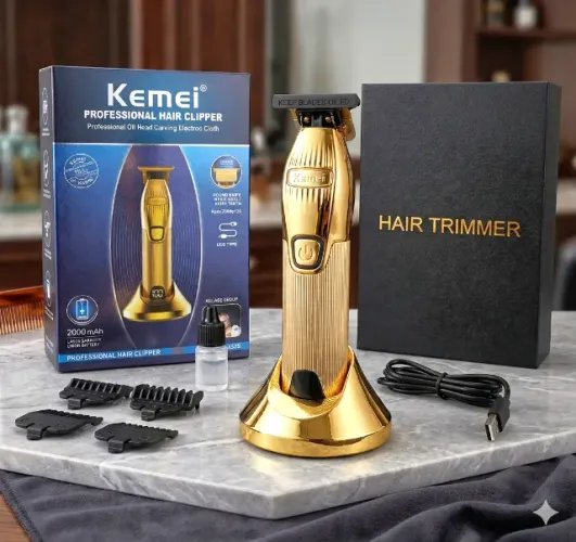 Máquina de Cortar Cabelo e barba (Profissional) Hair Clipper Kemei i32S (Produto NOVO)