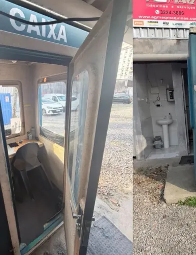 Guarita/Cabine de Fibra para Estacionamento/Portaria
