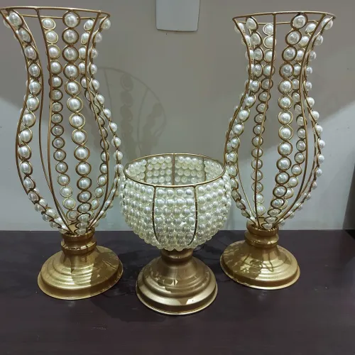 Trio vasos decorativos