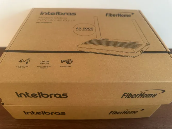 ONT FiberHome HG6145F3 Intelbras - Wi-Fi 6 AX3000 - GPON/EPON - Preto
