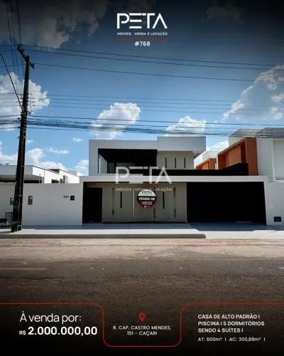 Casa com 5 quartos à Venda, Caçari - Boa Vista