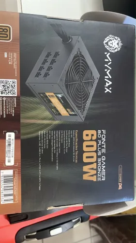 Fonte gamer 80 plus 600w