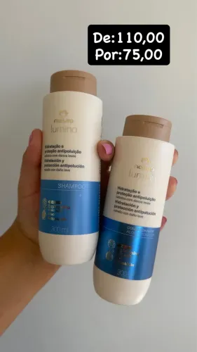 Shampoo e condicionador da Natura