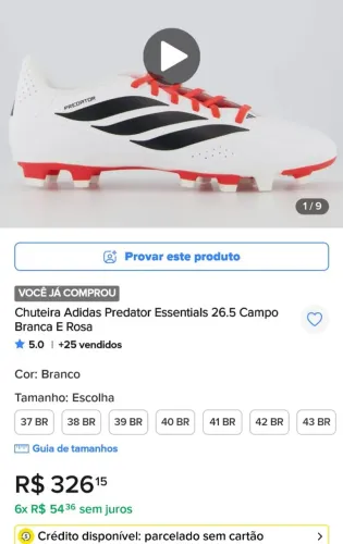 Chuteira Adidas Predator