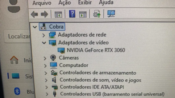 Placa de vídeo RTX 3060 8GB