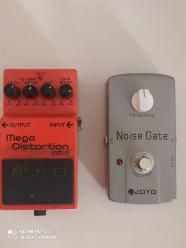 Boos mega distortion e noise gate joyo