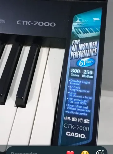Teclado cassio ctk 7000 maravilhoso