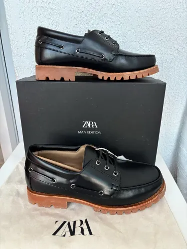Sapato 43 Zara Couro Legítimo Novo