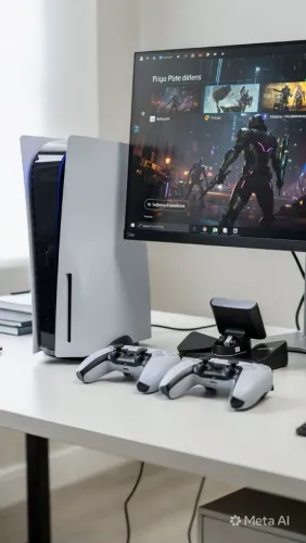PS5 digital ,2 controles + monitor de 27 polegadas 