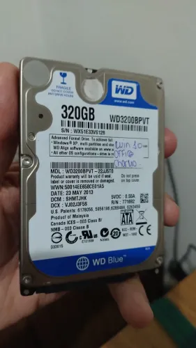 Hd 320 da wd com windows 10 + Office ( super conservado)