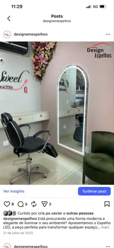 Espelho para cliente