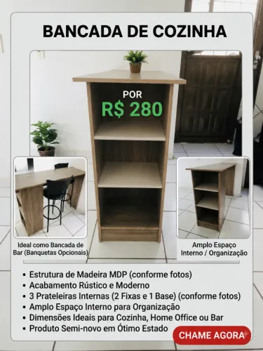 Bancada Gourmet para cozinha