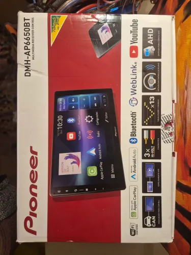 Multimídia Pioneer 9' Dmh-ap6650bt Android Autc Carplay<br>MAIS VENDIDO<br>2