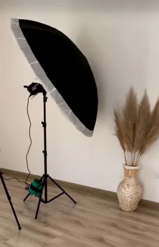Sombrinha refletora Godox 1,50 + Difusor
