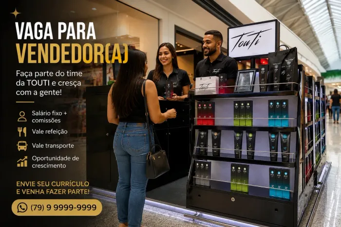VAGA PARA VENDEDOR (A)