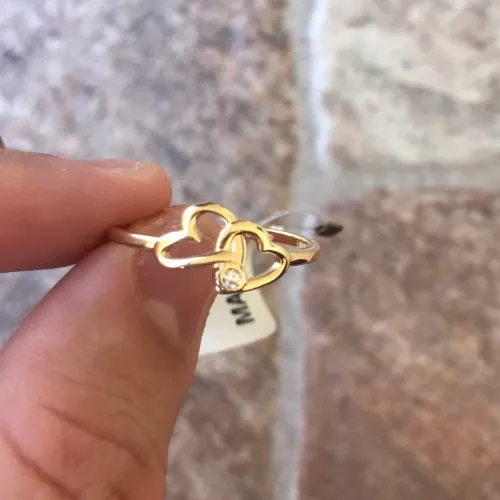 Anel banhando a ouro