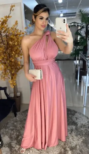 Vestido de festa multi formas de amarrar