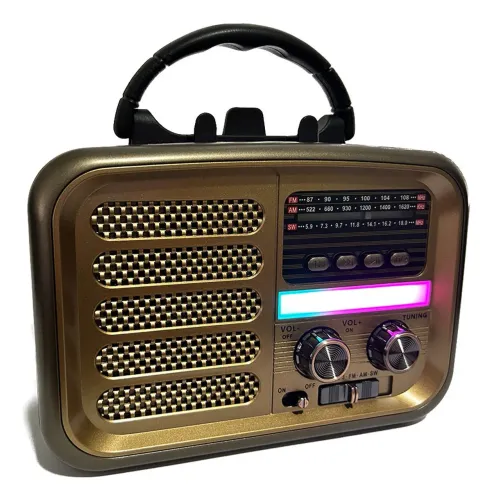 Rádio Am Fm Retrô Vintage Antigo Bluetooth Pen Drive