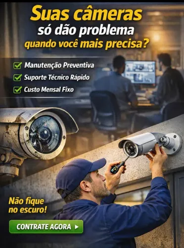 Instalação e manutenção em câmera de segurança Cftv
