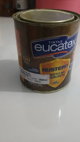 Tinta preta para ferro vai direto na ferrugem 900ml