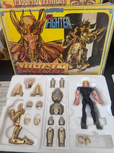 Boneco Shaka de Virgem ST Fighter Cavaleiros do Zodíaco 
