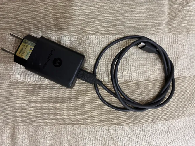 Carregador 20w turbo tipo C motorola original