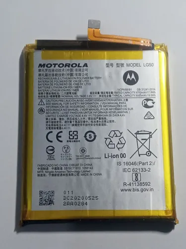 Bateria celular Motorola moto one fusion plus LG50 de 5000mAh original