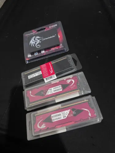 3 pente 8ram 3200mhz lacrados e ssd 512