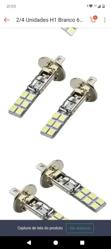 Lâmpada de led H1 12 volt