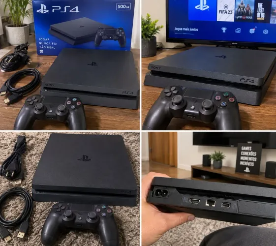 Vendo Play 4 usado só negócio pelo wattapp  ( sim a venda faço pelo app) 
