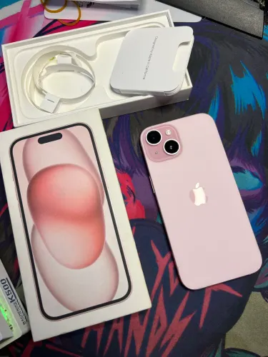 iPhone 15 rosa 128gb com caixa