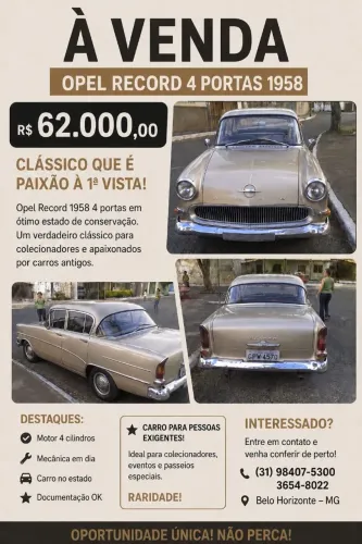 Chevrolet Brasil 3100 1958