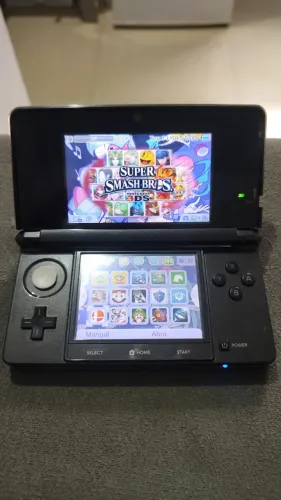 Nintendo 3DS, Azul Ciano, Desbloqueado, Case, Carregador, Parcelo, Aceito troca