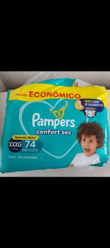 Fraldas pampers confort sec