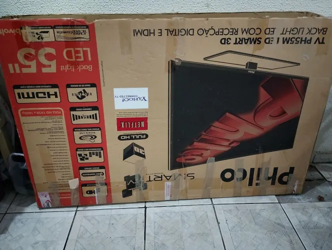 TV Philco 55" 3D Smart, Bota Fiscal, Necessita Manutenção, veja descrição do anúncio.