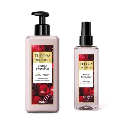 Combo Eudora Frutas Vermelhas Hidratante + Body Splash