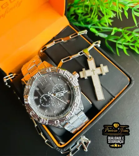 KIT MASCULINO PRATA