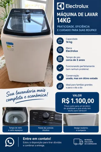 MÁQUINA DE LAVAR 14KG