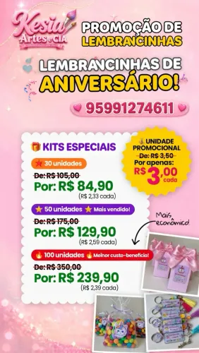 Lembrancinhas de aniversário personalizadas 